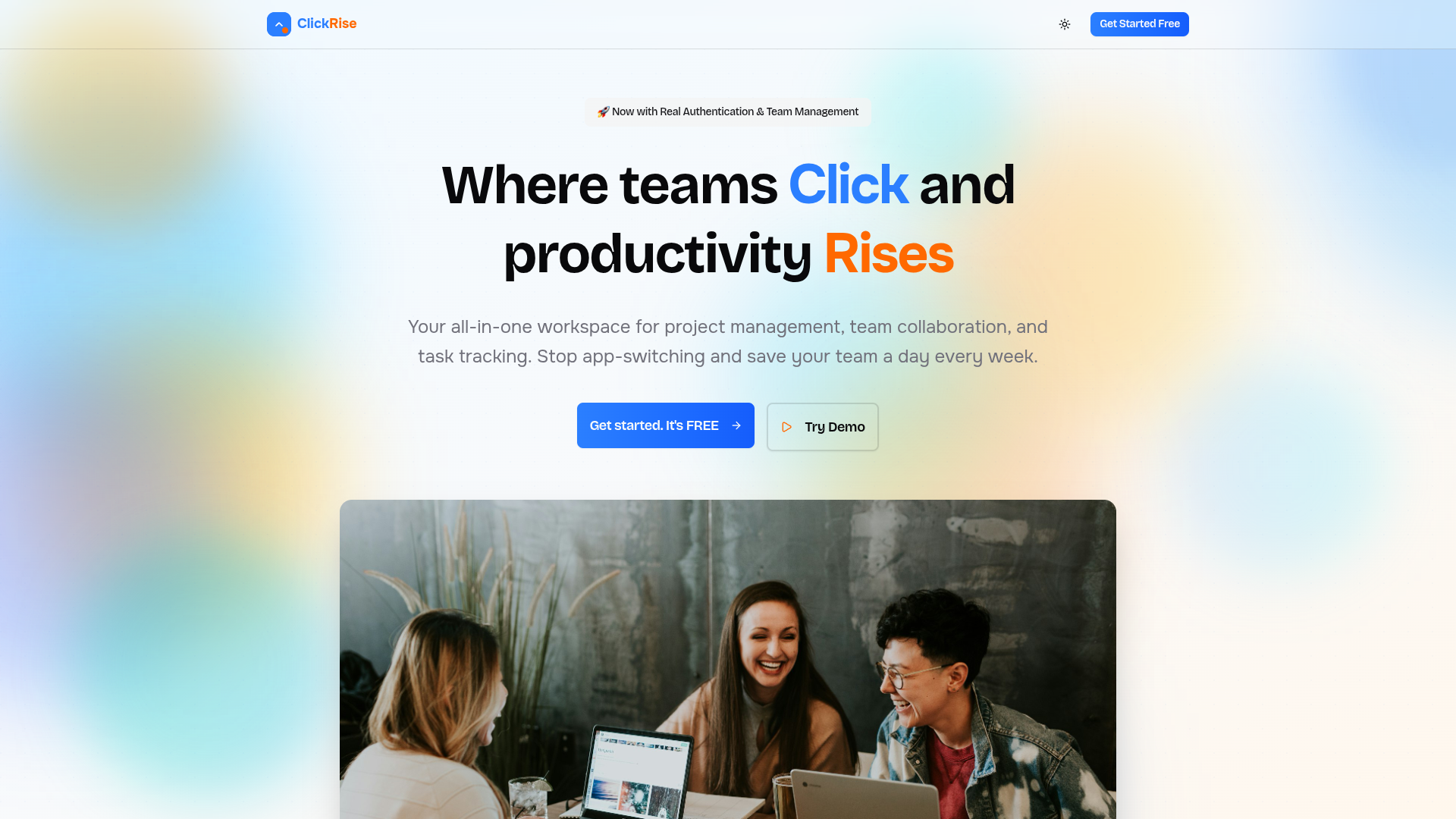 ClickRise screenshot